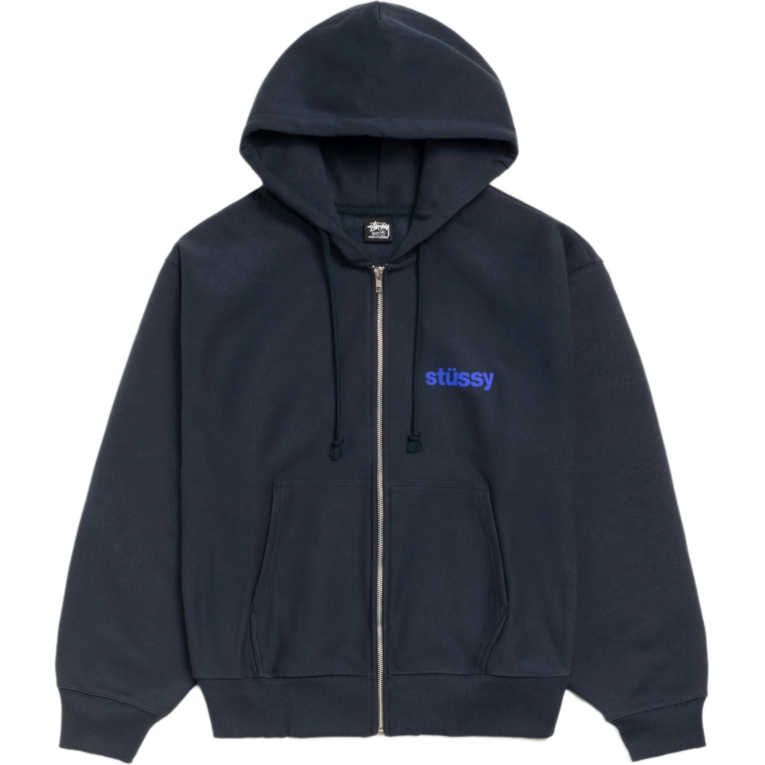 Толстовка Built Tough Zip Hoodie унисекс Stussy, черный — фото 4