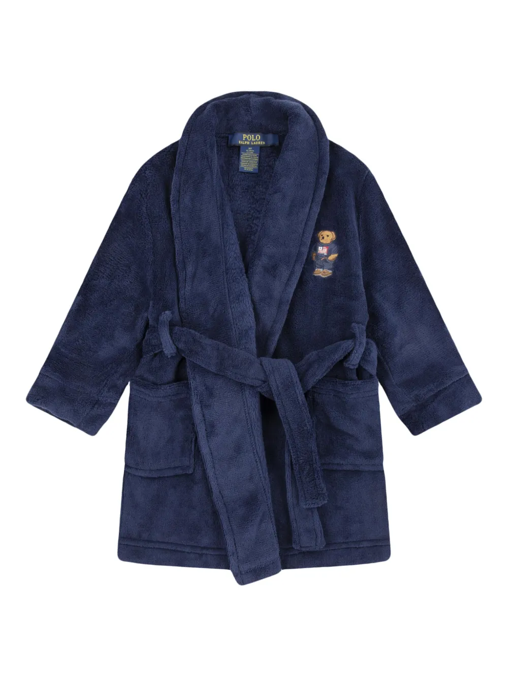 

Халат с нашивкой POLO RALPH LAUREN KIDS, синий