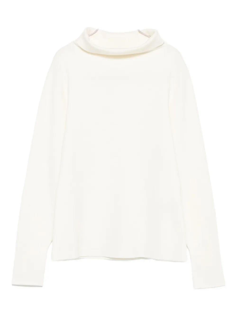 

Свитер с высоким воротом и длинными рукавами P.A.R.O.S.H., белый