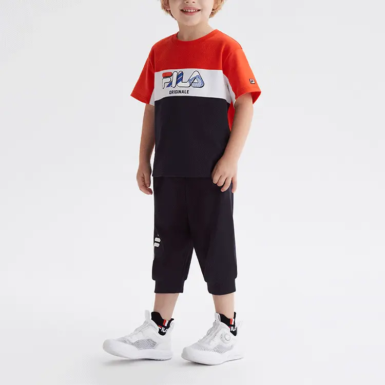 Детская футболка ФИЛА FILA, цвет Bright red — фото 3