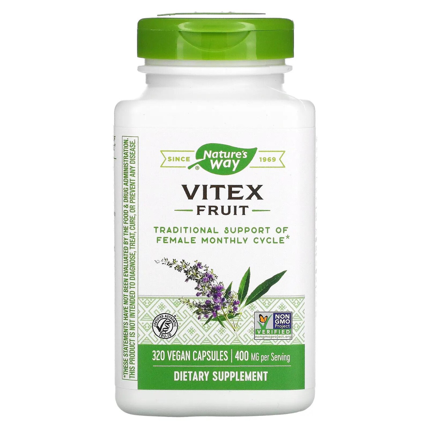 

Nature's Way Vitex Fruit 400 mg 320 Vetegarian Capsules