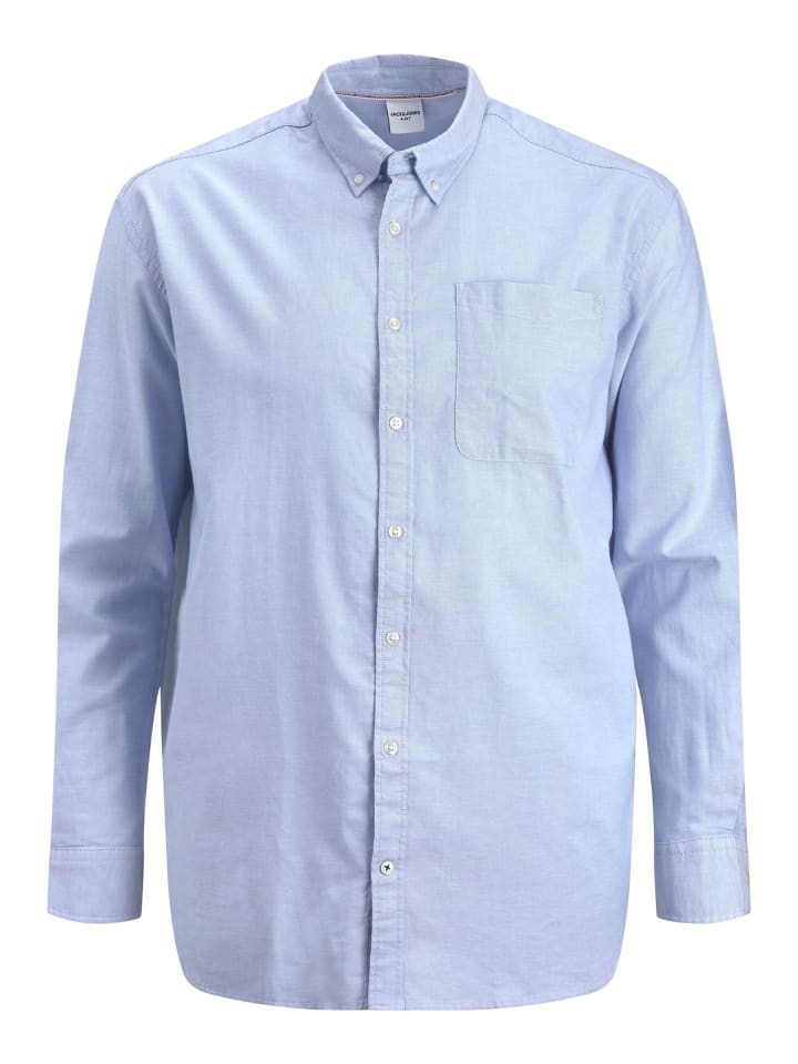 

Рубашка JACK & JONES PLUS, кашемировый синий