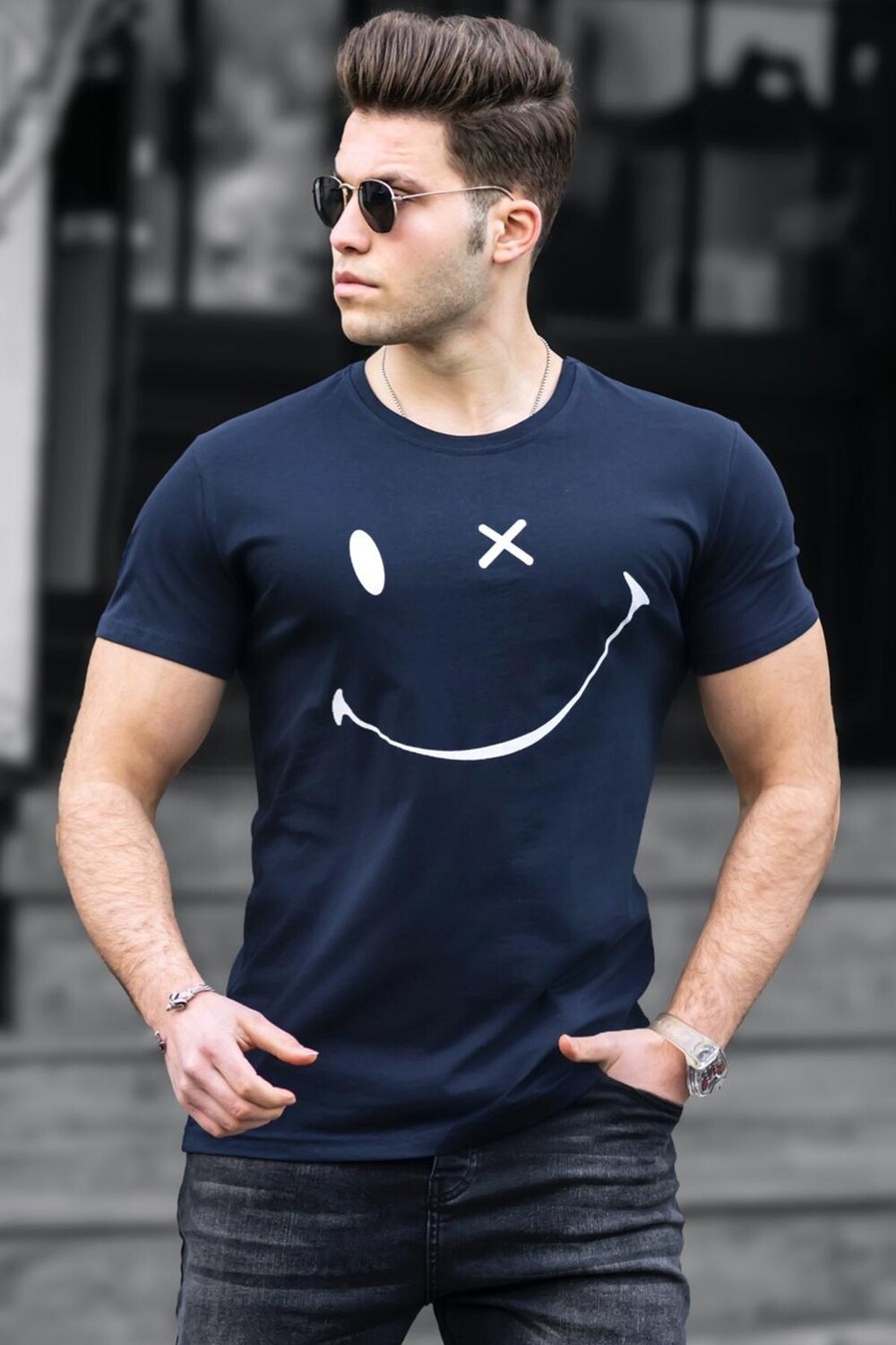 

Футболка Madmext, темно-синий