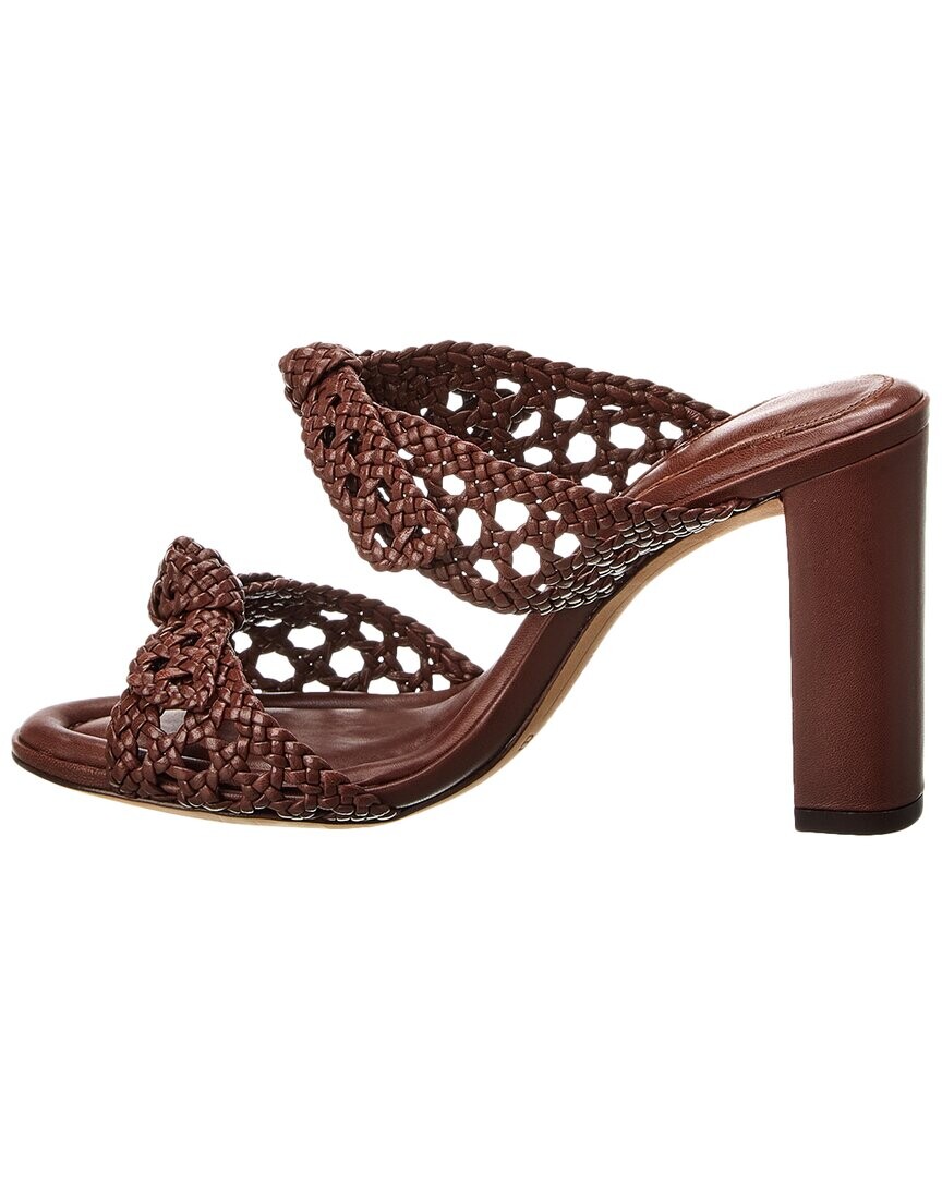 

Кожаные сандалии Alexandre Birman Clarita 90 Intrecciato, коричневый
