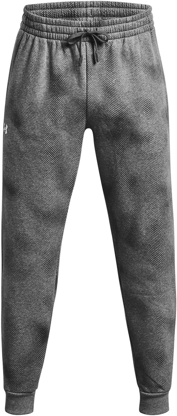 

Мужские флисовые джоггеры с принтом Under Armour Rival, (025) Castlerock Light Heather/White