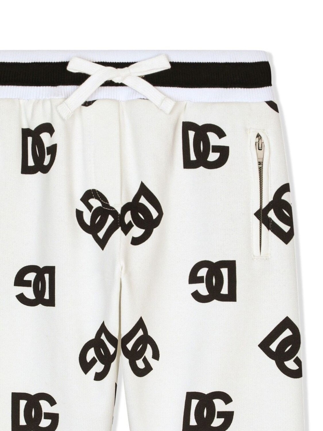 Dolce & Gabbana спортивные брюки с логотипом DG, белый — фото 3