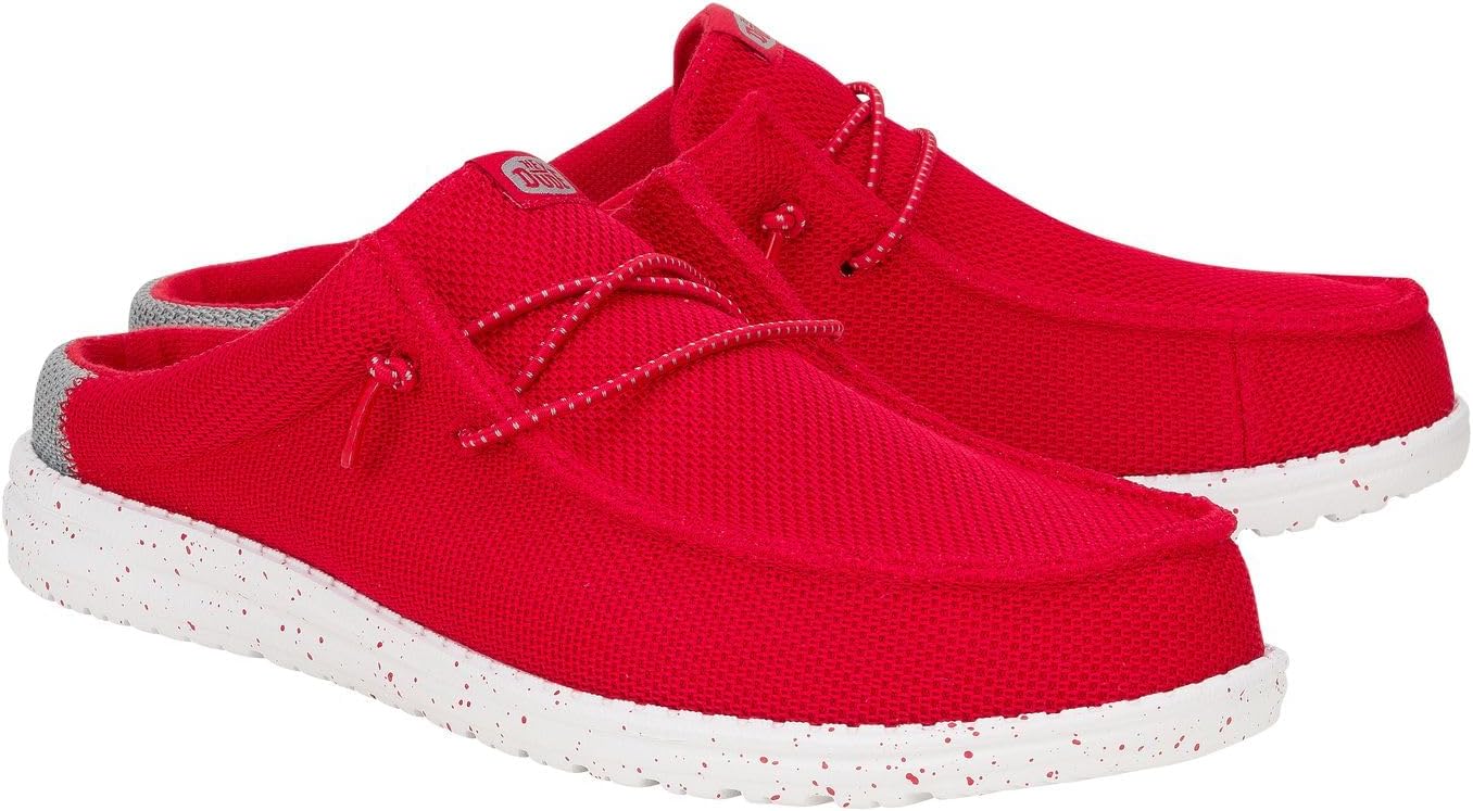 Мужские лоферы Wally Slip Varsity Heydude, красный/серый — фото 4