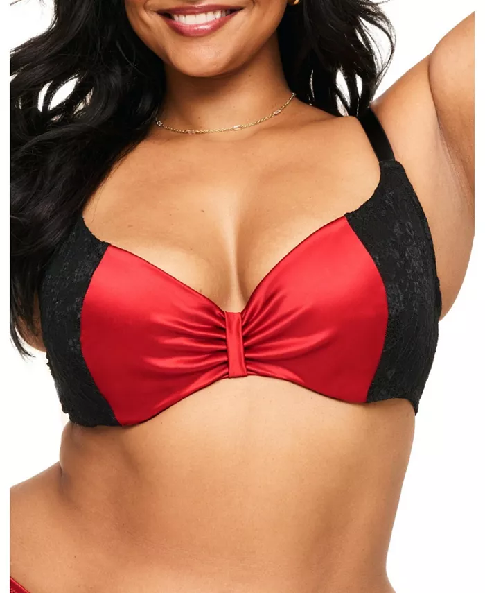 

Бюстгальтер Eira Push Up Demi размера Plus Adore Me, красный