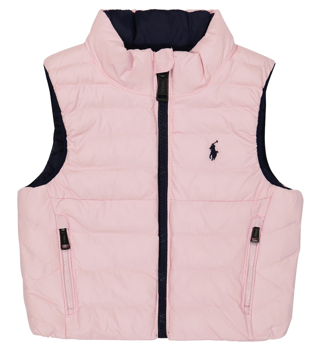 

Детский двусторонний стеганый жилет Polo Ralph Lauren Kids, розовый