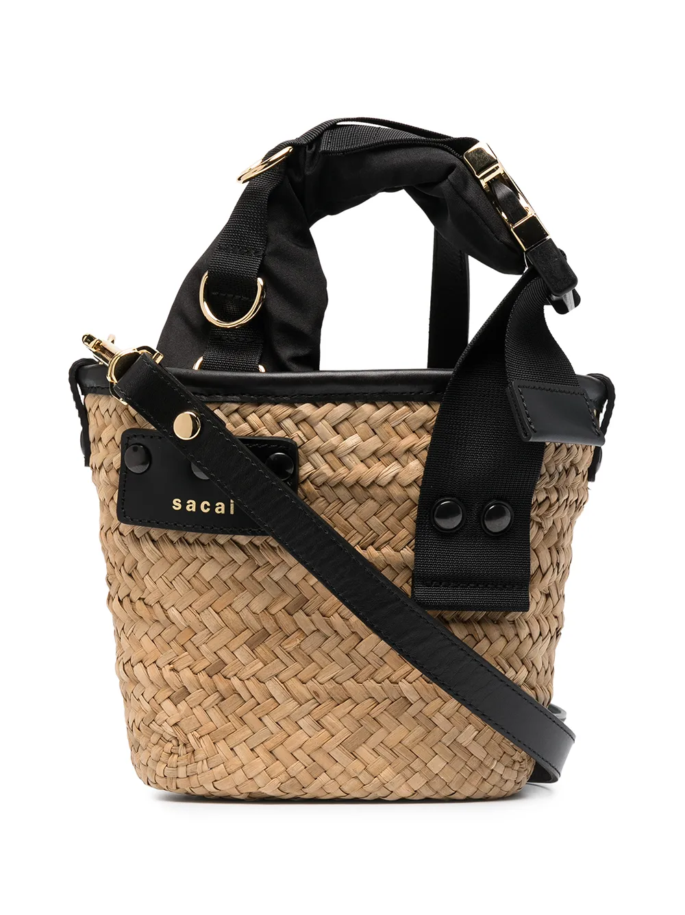 

Плетеная сумка Sacai, бежевый