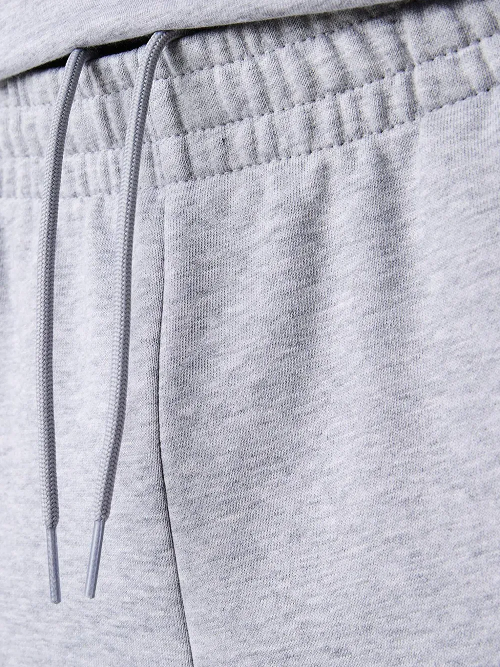 Фирменные полосатые флисовые спортивные брюки с цветовыми блоками Lacoste, серый — фото 3