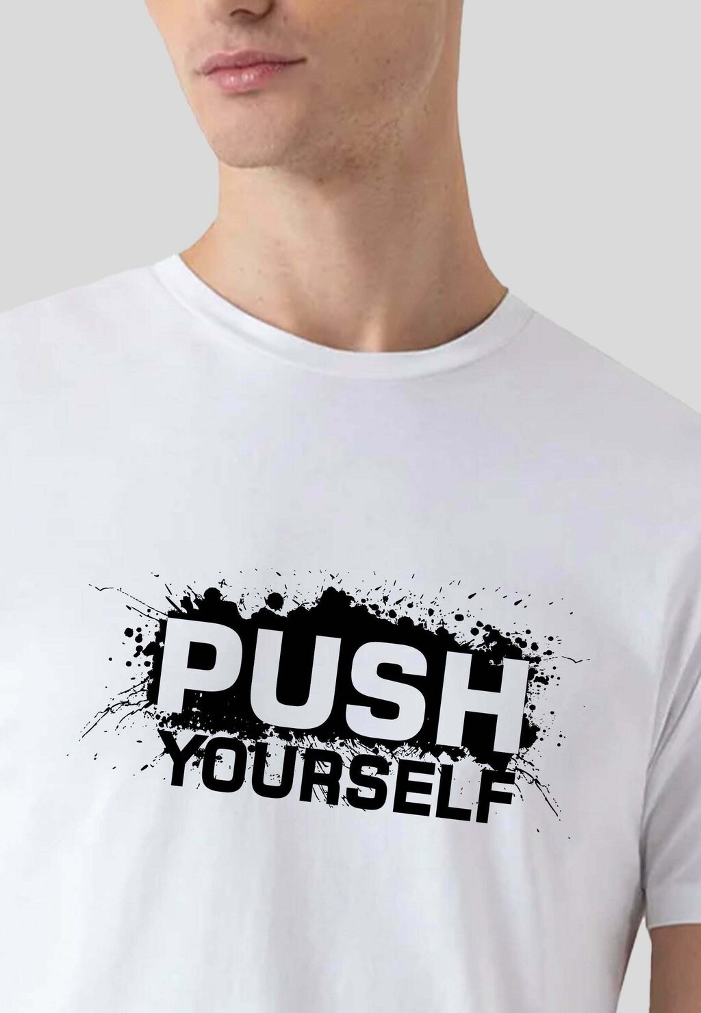 

Футболка с принтом PUSH Mamino, белый