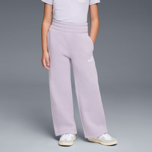 

Широкие флисовые брюки для больших детей Puma Basics, фиолетовый