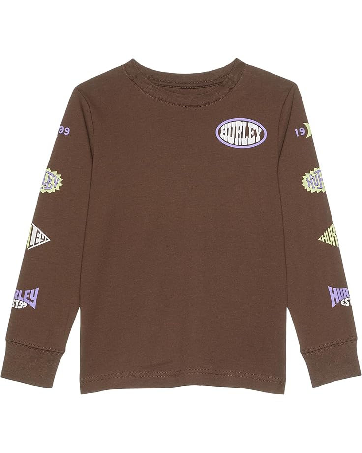 

Лонгслив Hurley Kids Badge Long Sleeve Tee, цвет Espresso