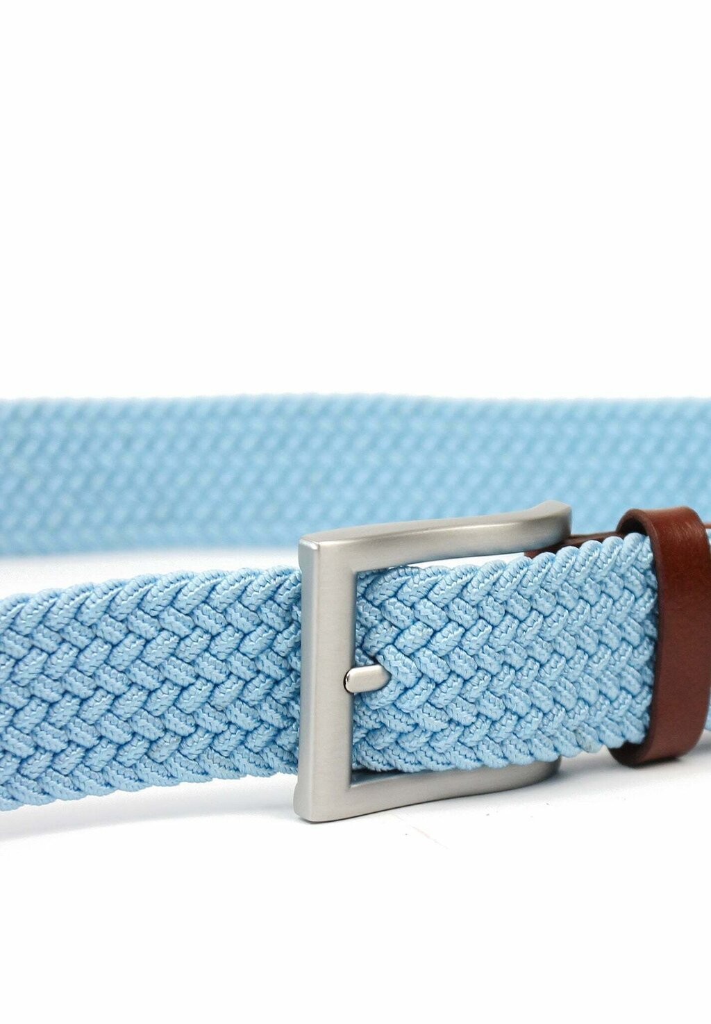 

Плетеный пояс BRAIDED Slopes&Town, светло-голубой