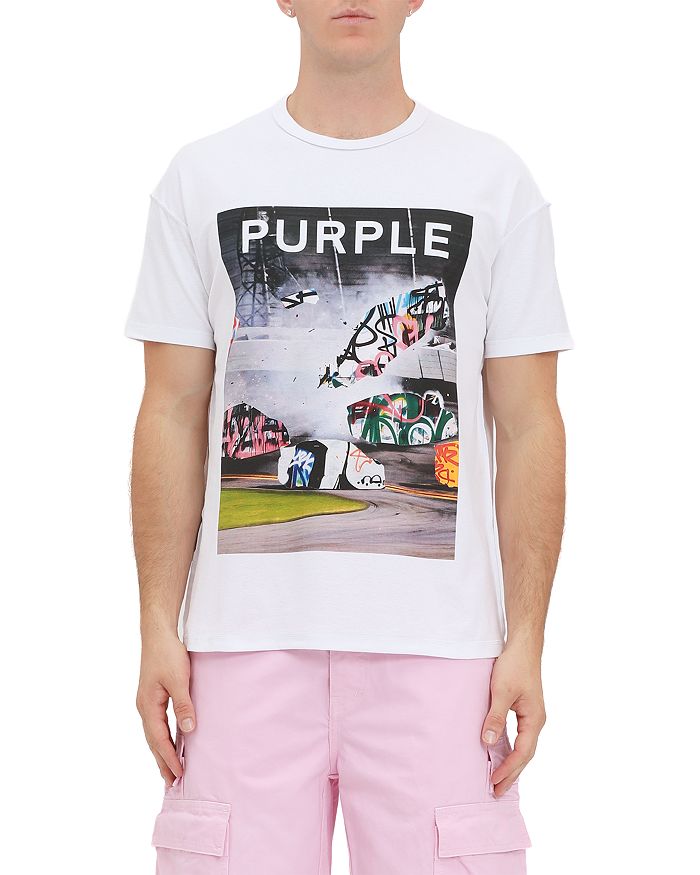 

Футболка с графическим логотипом Inside Out Purple Brand, белый