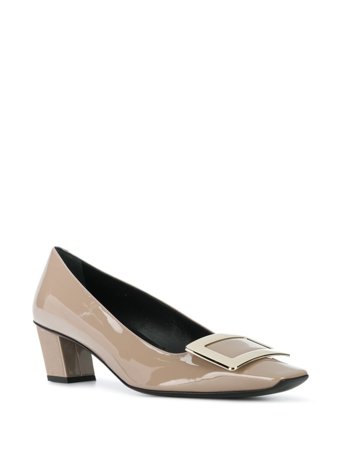 Roger Vivier туфли-лодочки Belle 45 с пряжкой, нейтральный цвет