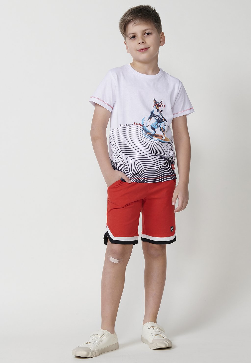 

Футболка с принтом SHORT-SLEEVED Koroshi, белый