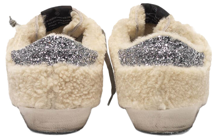 Кроссовки для скейтбординга Super-Star женские, низкие, бежевые Golden Goose — фото 4