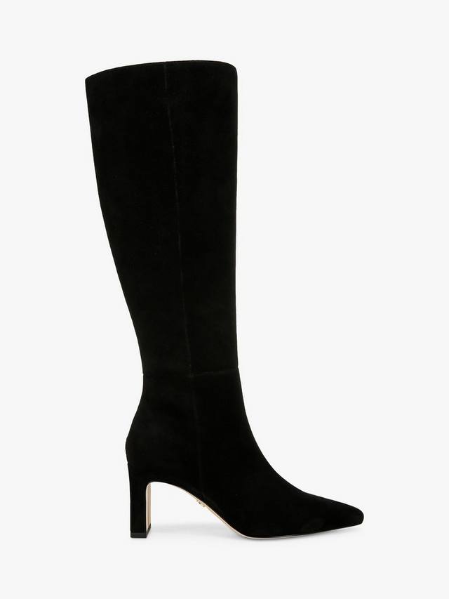 Высокие ботинки Sylvia из замши Sam Edelman, Black