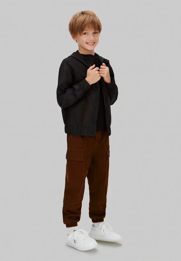 Сатиновые брюки-карго Calvin Klein Jeans, Legacy Brown