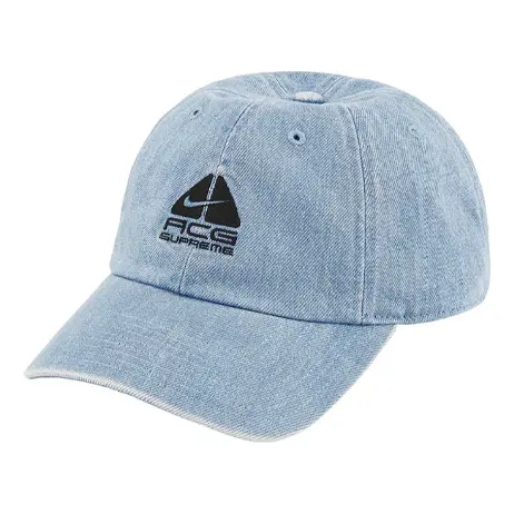 

Бейсболка x nike acg denim 6-panel 'teal black' Supreme, мультиколор