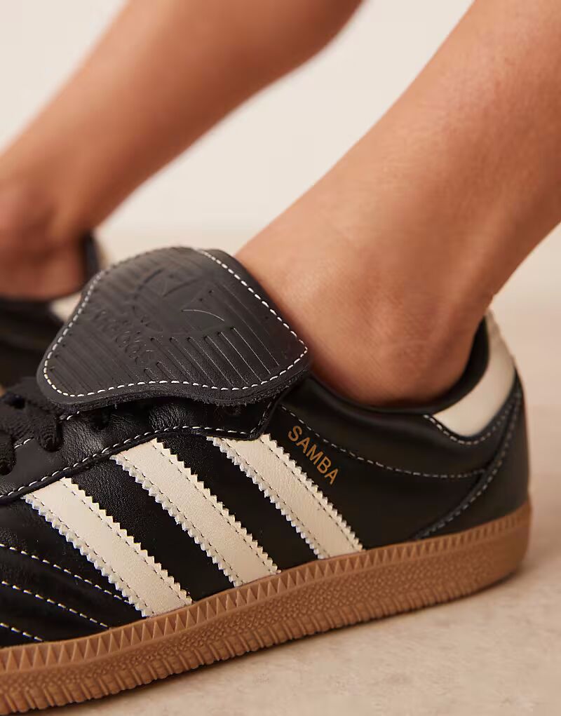 Кроссовки Adidas Originals Samba LT черного и кремового цвета — фото 4
