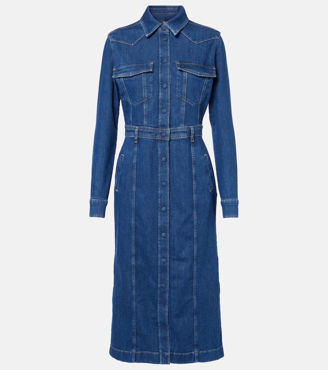 

Платье-рубашка из денима 7 For All Mankind, Cove