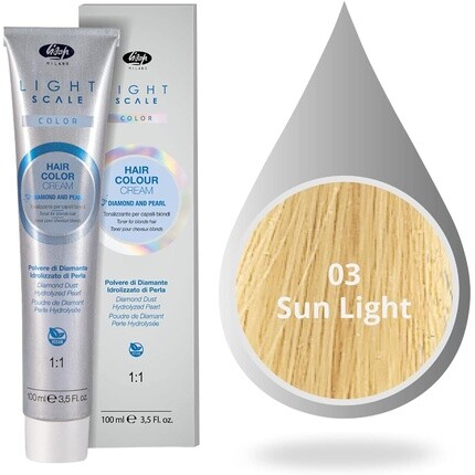 

Крем-краска для волос Light Scale 03 Sun Light 100 мл, Lisap