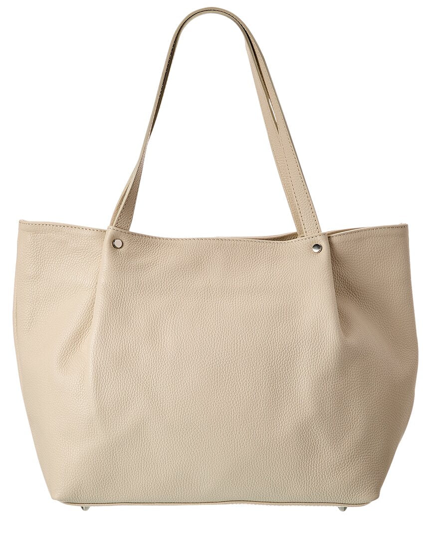 

Итальянская кожаная сумка с верхней ручкой Italian Leather, бежевый