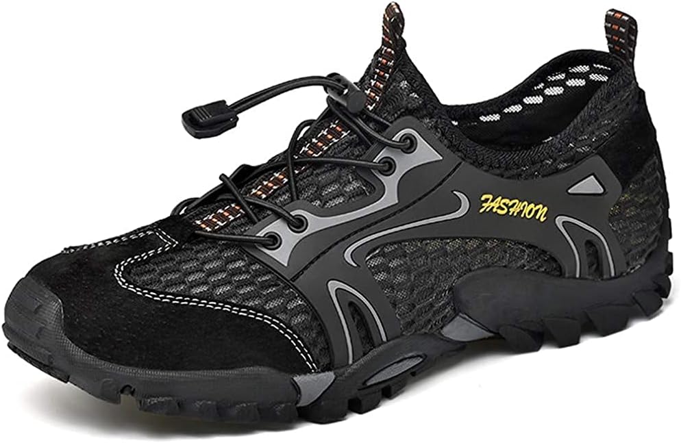 

Мужские водные кроссовки Asifn, быстро сохнут, для спорта и активного отдыха, мягкие, дышащие, легкие, с сеткой, для ходьбы, черный