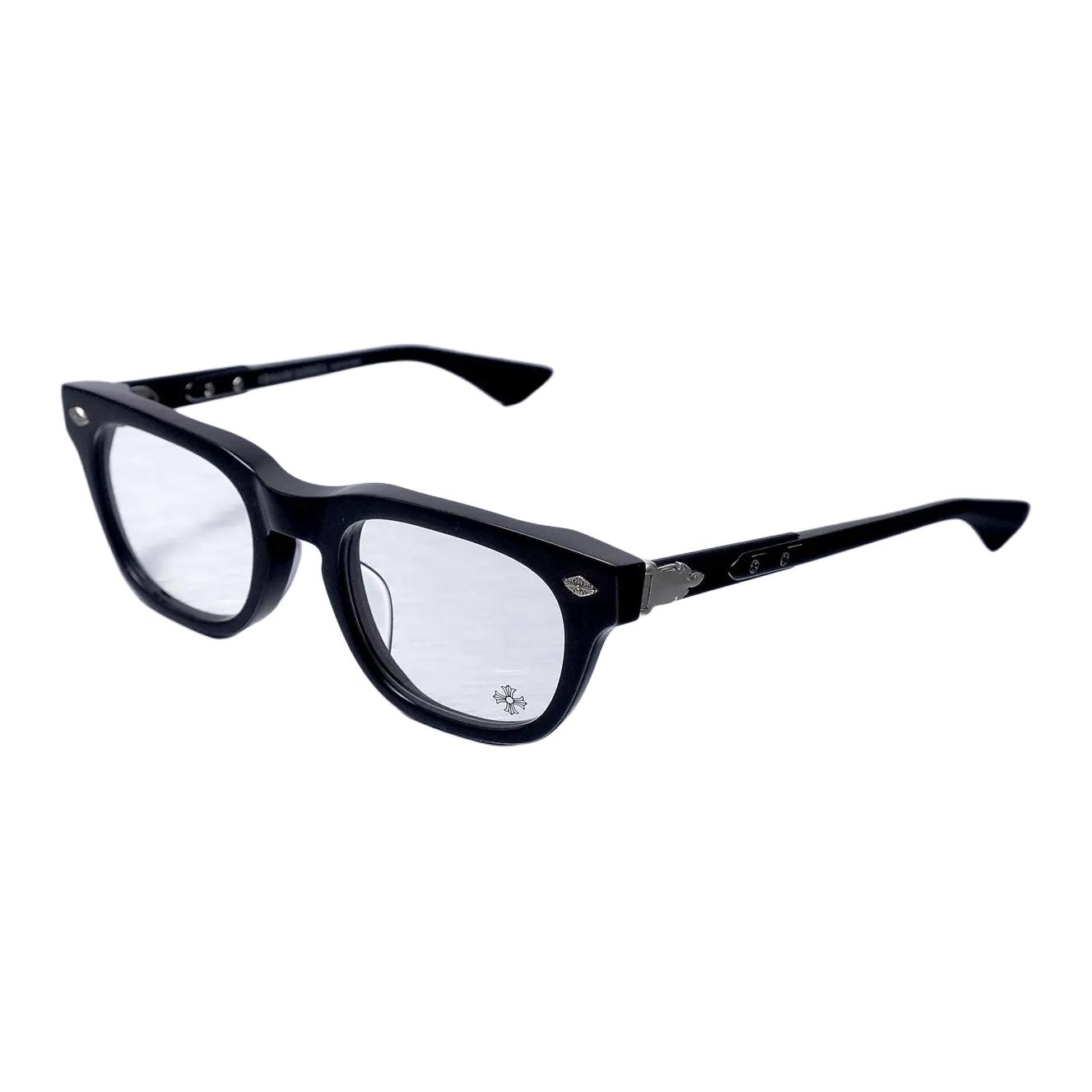 

Chrome Hearts Пластиковая квадратная оправа для очков мужская черная, Black