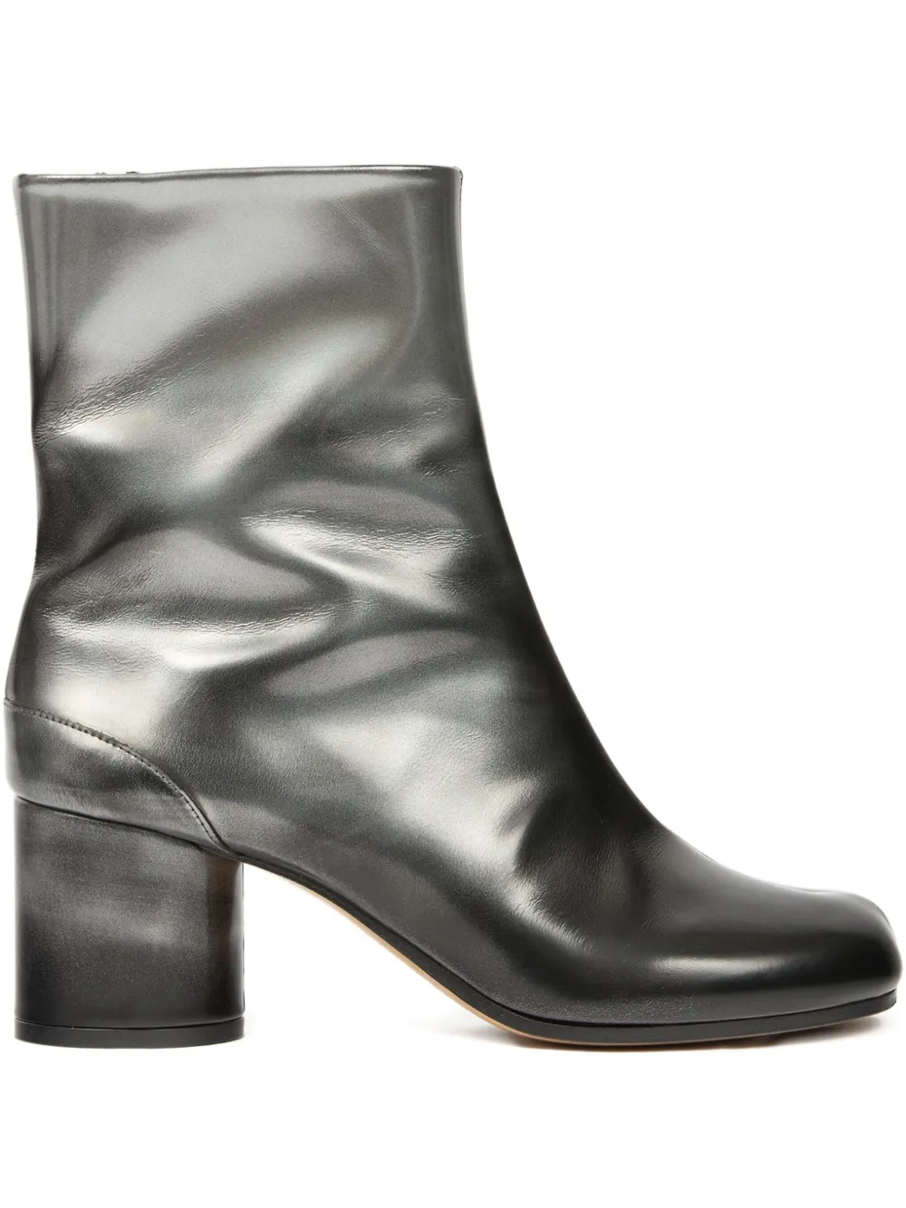 Ботильоны Tabi с эффектом металлик MAISON MARGIELA, черный