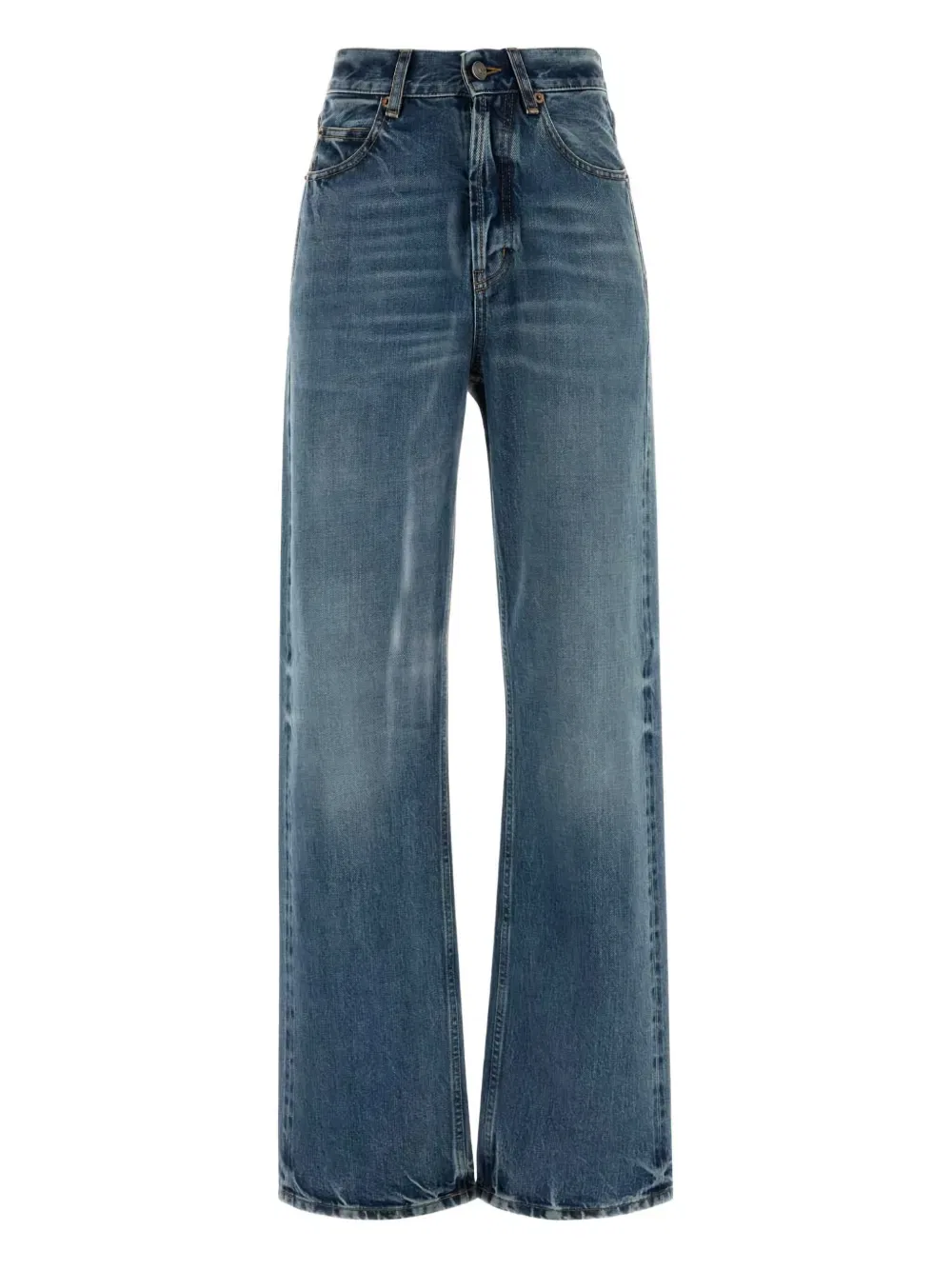 Хлопковые джинсы Saint Laurent, синий