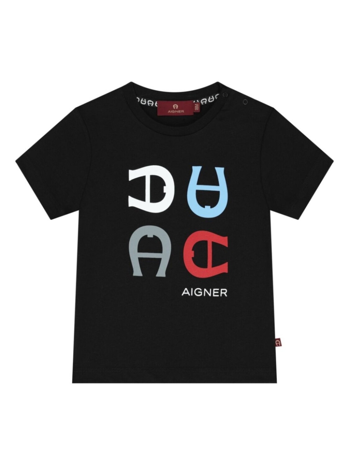 

Aigner Kids футболка с логотипом, черный