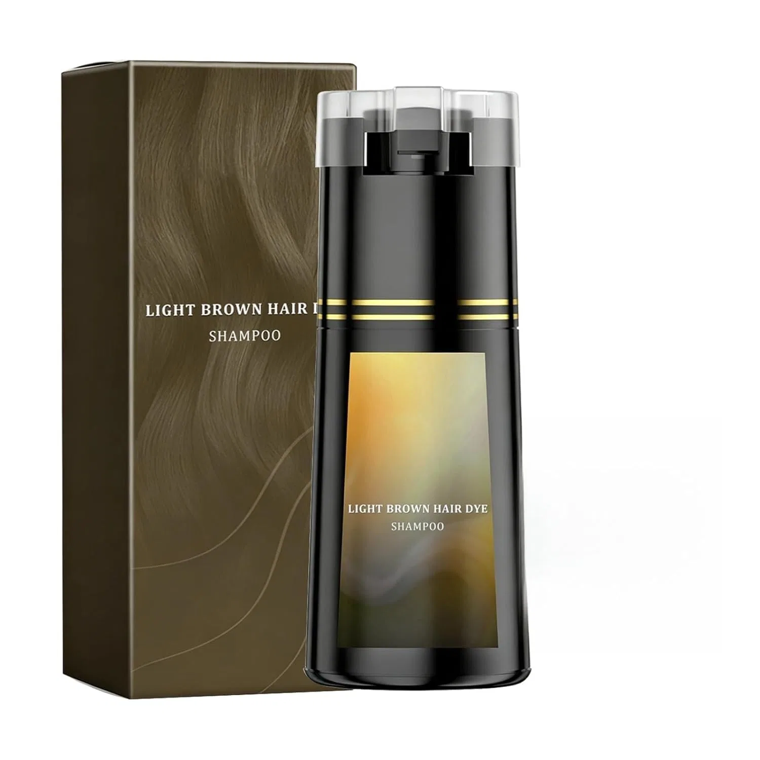 Шампунь-краска для волос «Instant Colour» с кератином, светло-коричневый Comioke, Light Brown