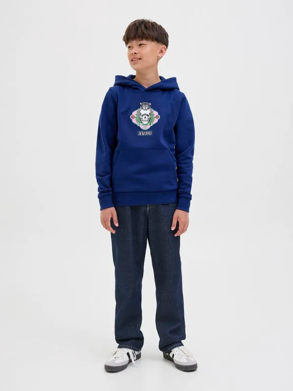 Джинсы прямого кроя jjichris jjoriginal Jack & Jones Junior, Blue Denim — фото 2
