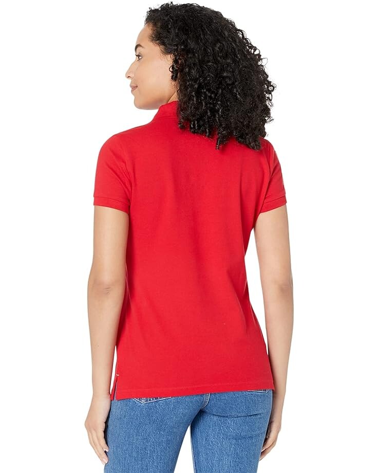 

Поло U.S. POLO ASSN. USPA Metallic Print Polo, цвет Engine Red