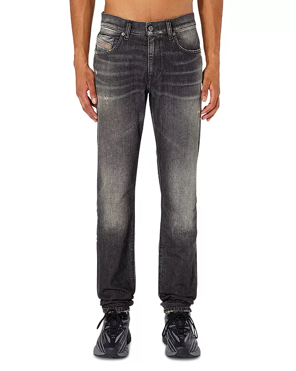 

Джинсы d strukt slim fit черного цвета, 2019 год. Diesel, черный