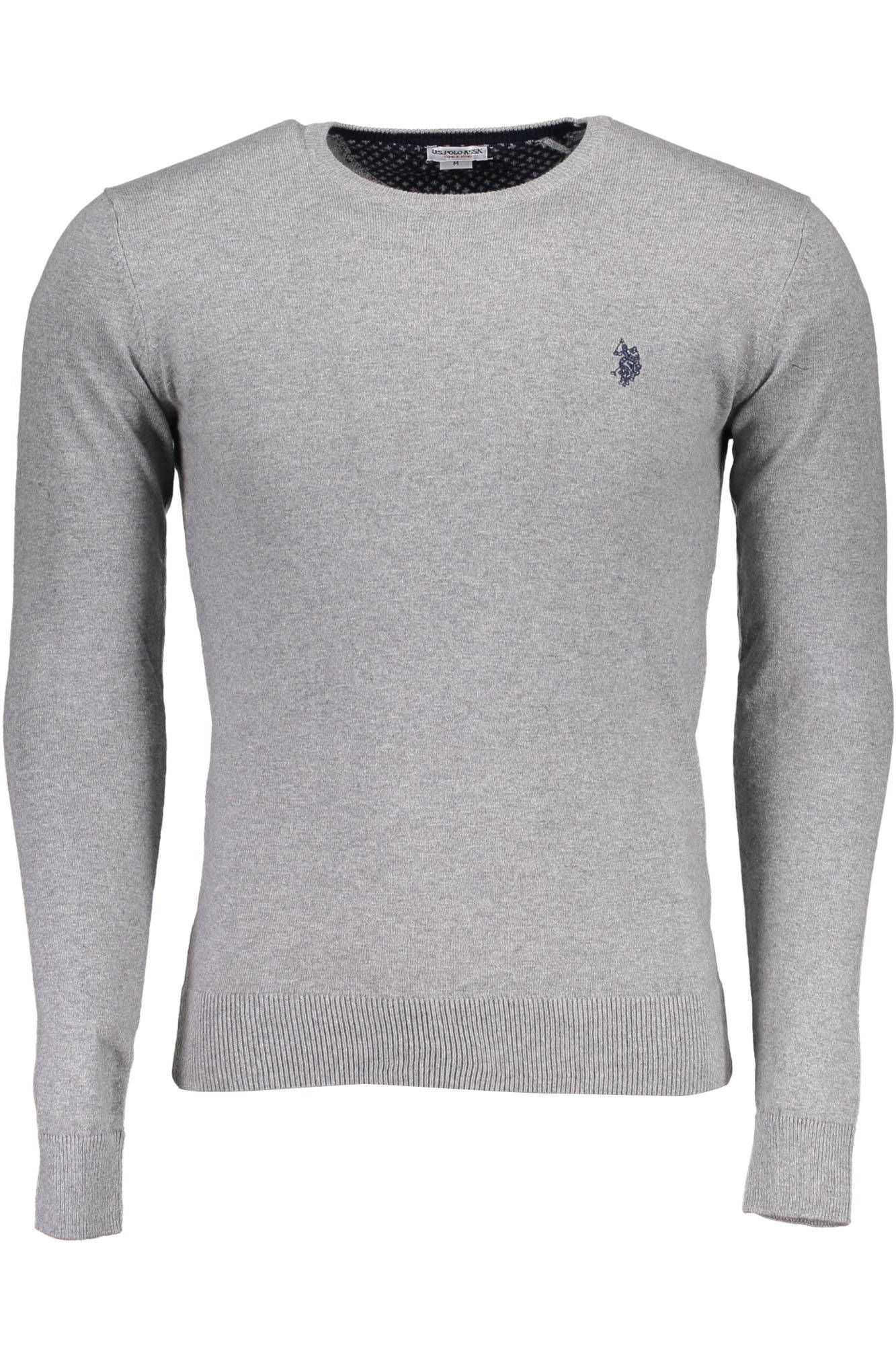 

Серый хлопковый мужской свитер U.S. Polo Assn.