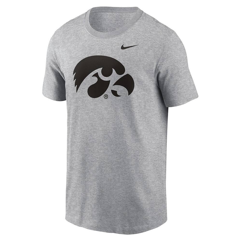 Мужская футболка с логотипом Nike Heather Grey Iowa Hawkeyes Primetime Evergreen, цвет Iwa Grey — фото 3