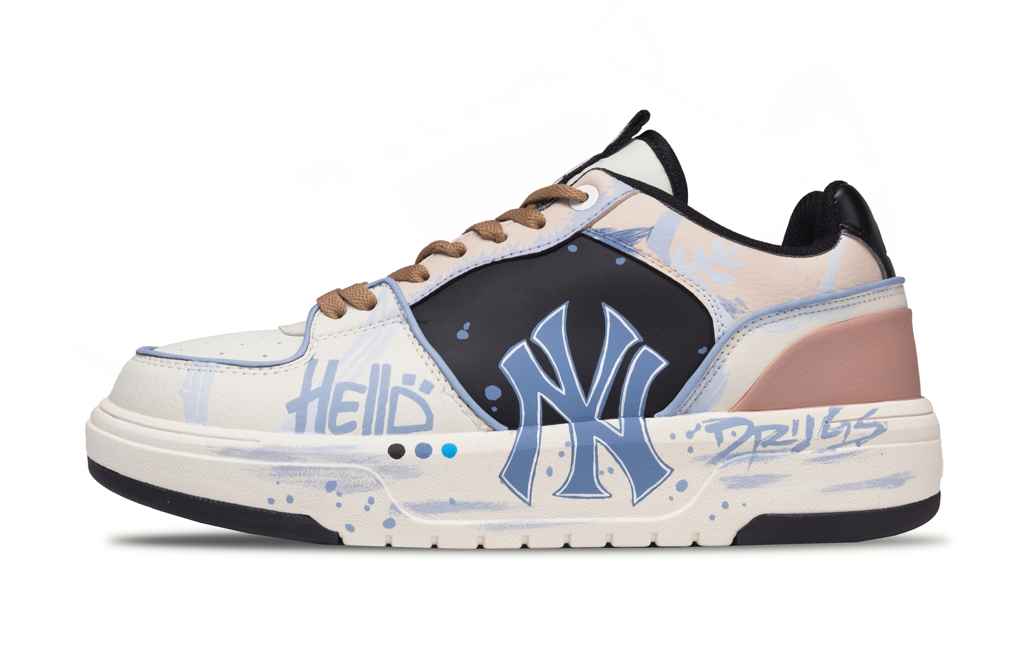 

Толстые кроссовки для скейтбординга с устойчивостью к истиранию, увеличивающие рост, низкие, унисекс MLB, sky синий