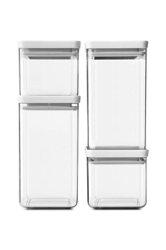 

Набор контейнеров для хранения Tasty+ с крышкой, 4 шт. Brabantia, серый