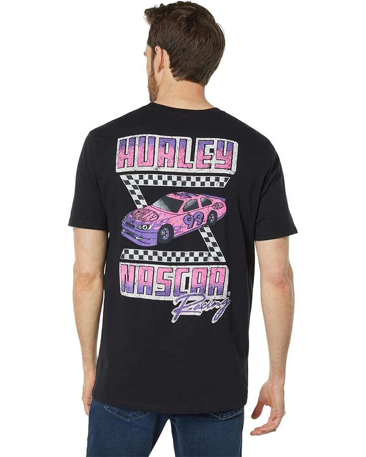 

Футболка Hurley Nascar Faster Short Sleeve Tee, черный