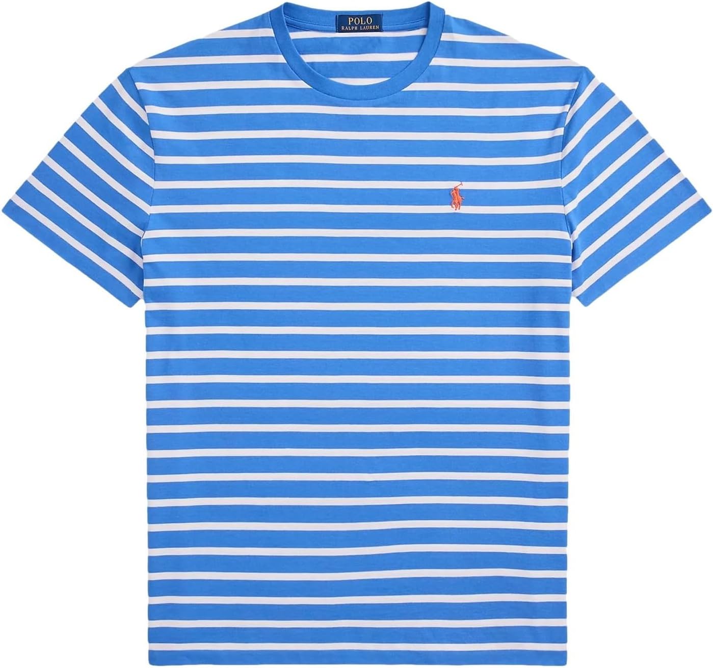 

Мужская футболка POLO RALPH LAUREN из хлопкового джерси с круглым вырезом, Rl Striped Embayment Blue