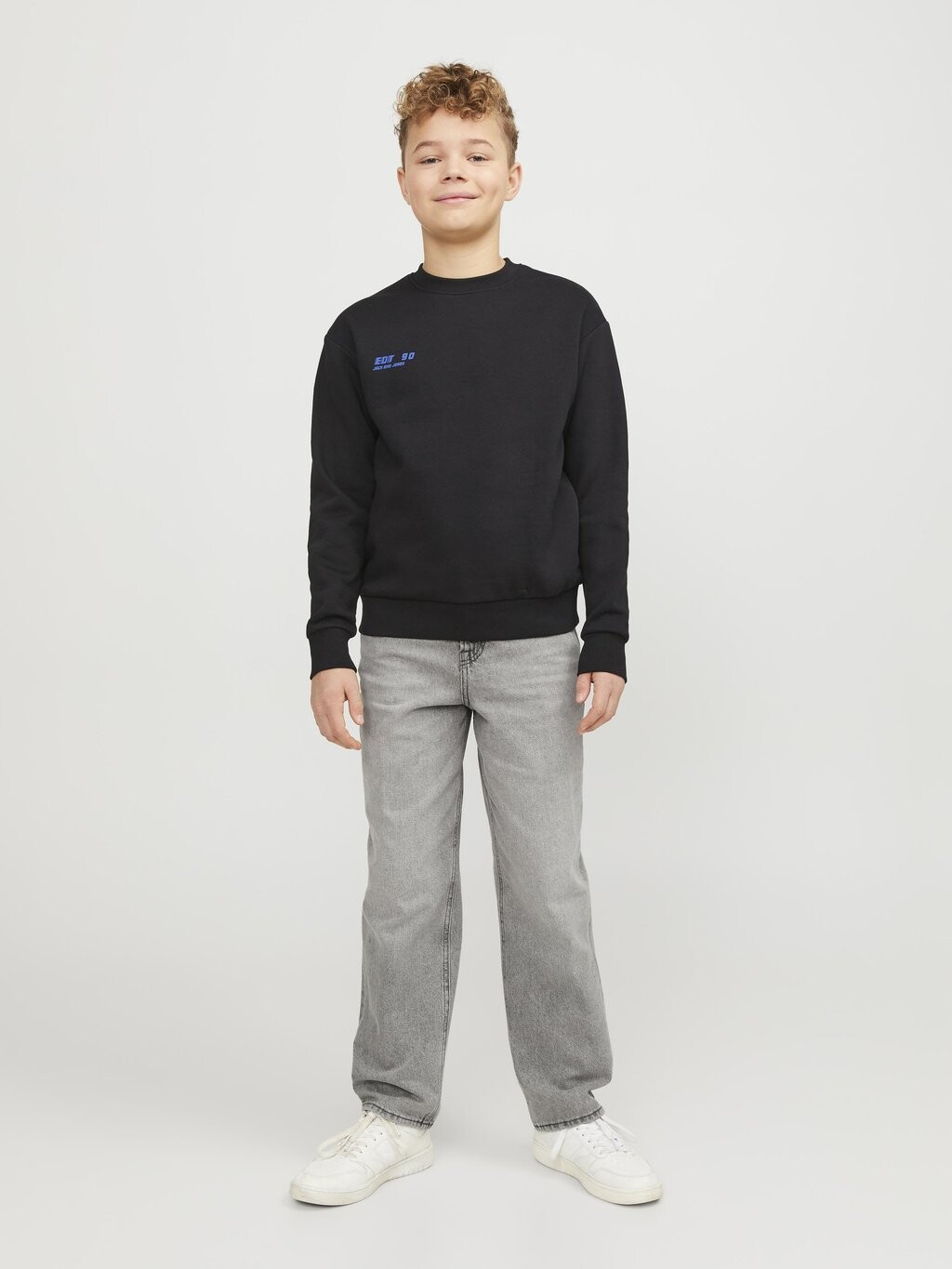 Джинсы свободного кроя JJICHRIS JJORIGINAL Jack & Jones Junior, цвет grey denim — фото 2
