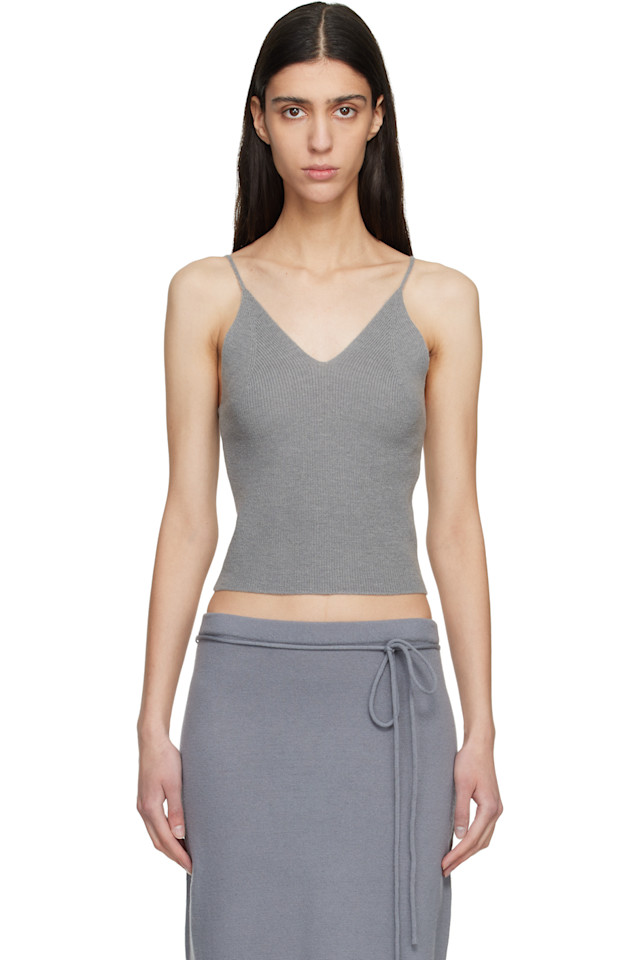 

Вязаный топ без рукавов Gray Anne Le17Septembre, серый