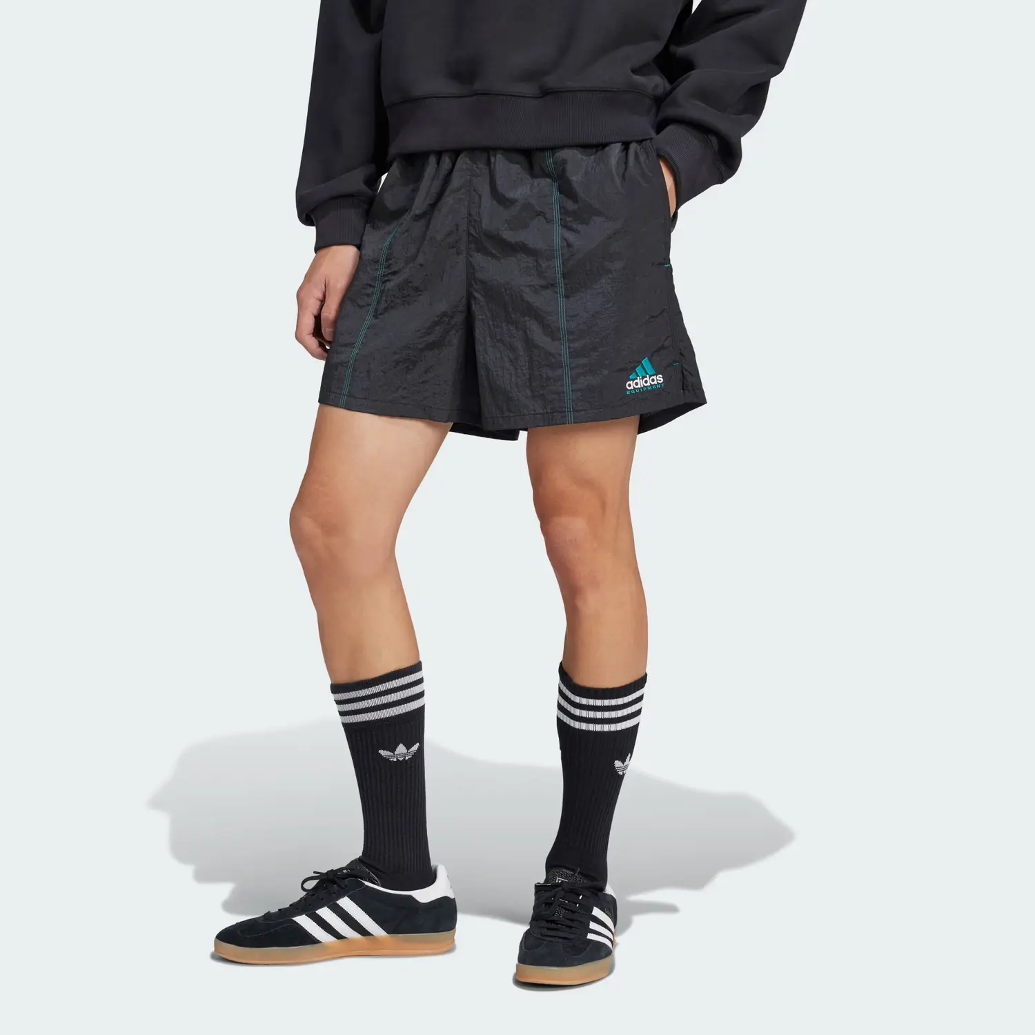 Adidas Серия EQUIPMENT SS25 повседневные шорты мужские Black — фото 3