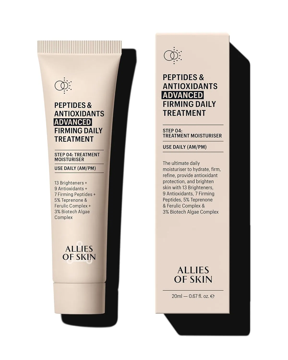 Крем для лица Allies of Skin — Укрепляющее средство Peptides & Antioxidants Advanced Firming Daily Treatment, 20 мл