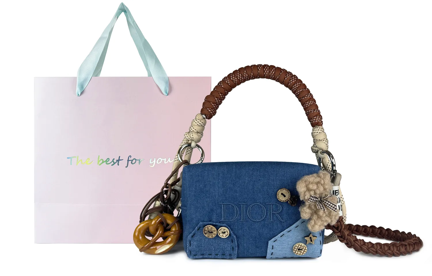 Косметичка унисекс DIOR, Mocha Mousse-Shopping Bag